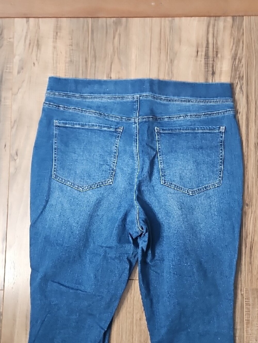 Wonderly Women’s Blue Stretch Denim Easy Pull On Super Skinny 14R - Picture 9 of 9